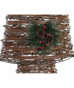Albero di Natale DKD Home Decor Multicolore Rame Naturale Plastica 32 x 18 x 100 cm (3 Unità)