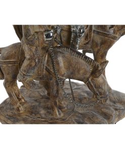 Statua Decorativa Home ESPRIT Argentato Naturale Resina 20,5 x 13 x 26 cm