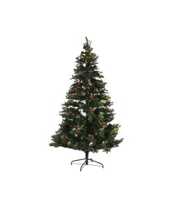 Albero di Natale Home ESPRIT Rosso Verde PVC Metallo 144 x 144 x 240 cm
