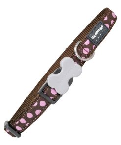 Collare per Cani Red Dingo Style Rosa Pois (2 x 31-47 cm)