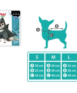 Costume per Cane Taglia S Squalo