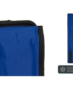 Collare per Cani Mascow Azzurro Nero Poliestere PVC Gel 8 x 1 x 66 cm Refrigerante (4 Unità)