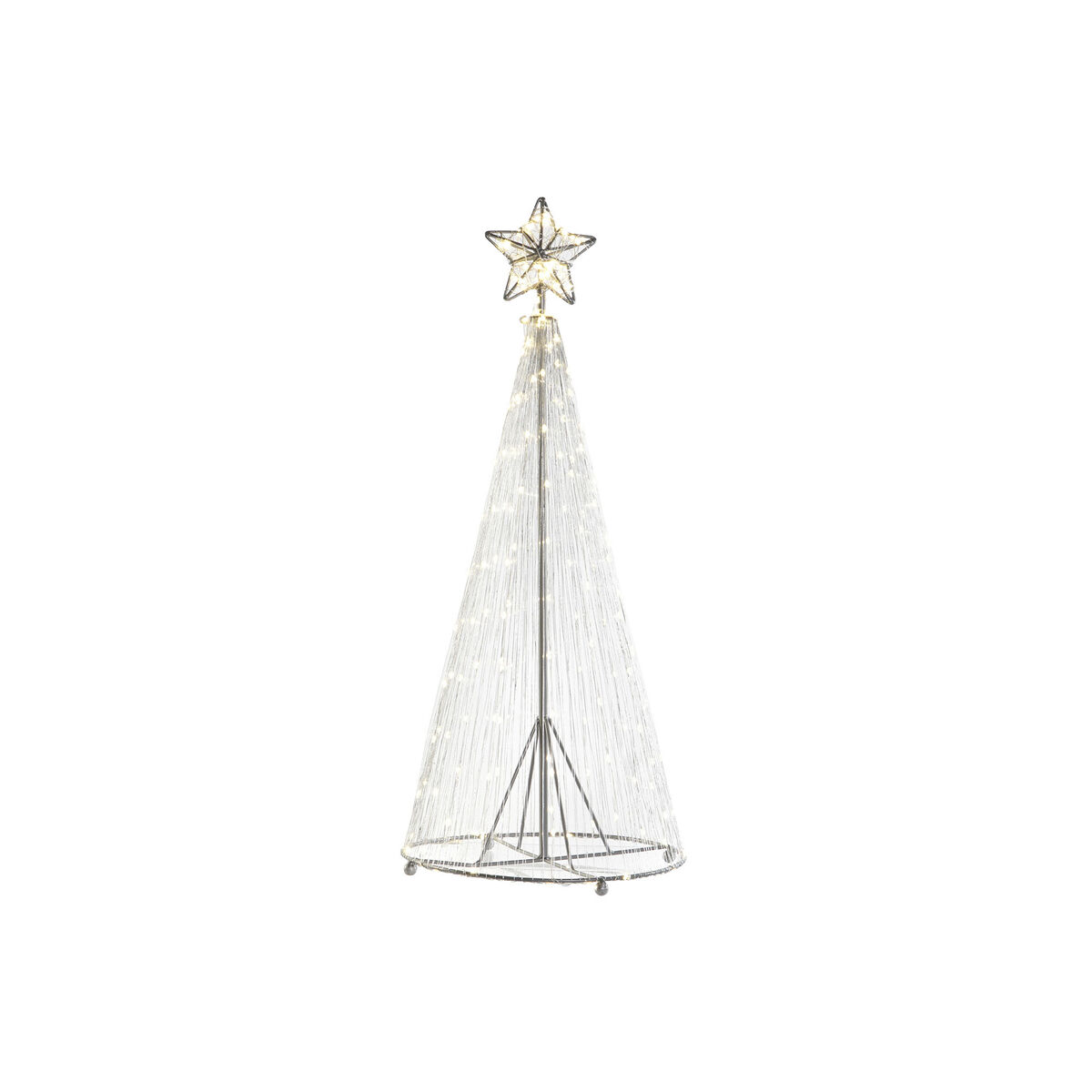 Albero di Natale DKD Home Decor Argentato Metallo 25 x 25 x 60 cm - Image 2