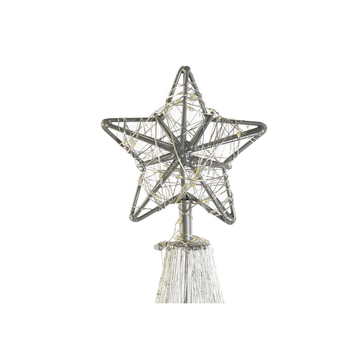 Albero di Natale DKD Home Decor Argentato Metallo 25 x 25 x 60 cm - Image 4