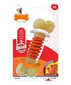 Giocattolo da mordere per cani Nylabone Extreme Chew Pro Action Bacon Taglia L Nylon