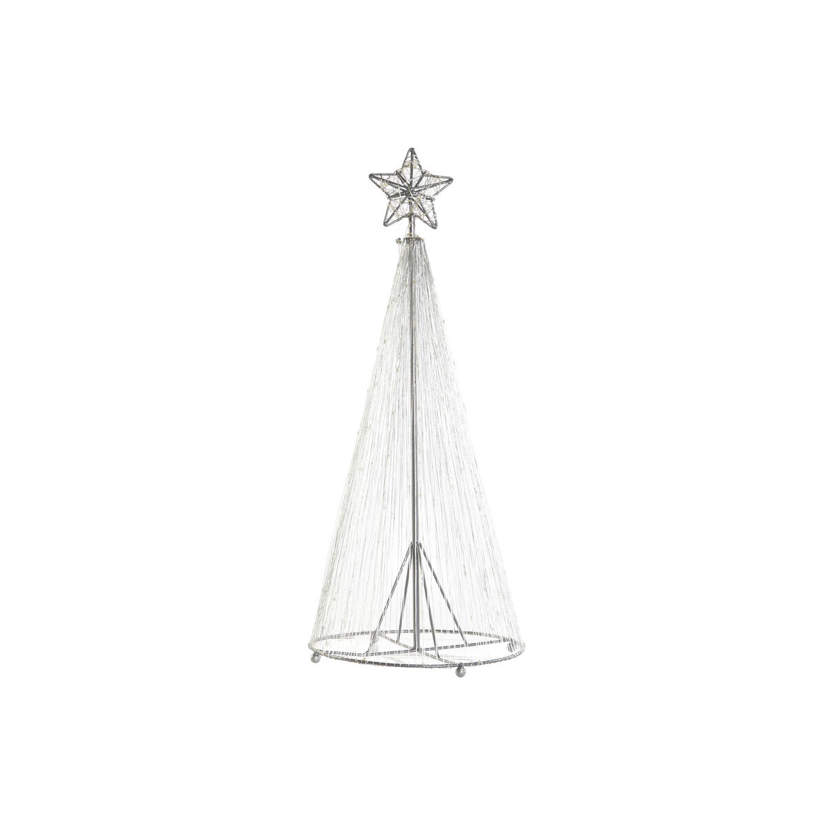 Albero di Natale DKD Home Decor Argentato Metallo 25 x 25 x 60 cm - Image 3