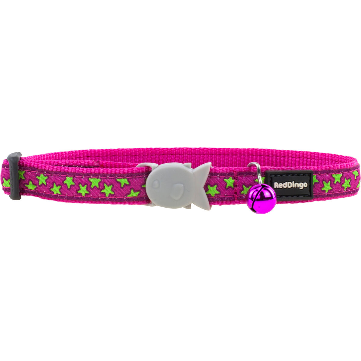 Collare per Cani Red Dingo STYLE STARS LIME ON HOT PINK 15 mm x 24-36 cm - Image 3