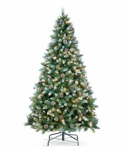 Albero di Natale DKD Home Decor Verde Metallo Polietilene 80 x 80 x 150 cm 1 x 1 x 150 cm