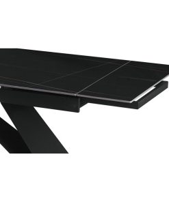 Tavolo da Pranzo Home ESPRIT Nero Metallo Ceramica 160 x 90 x 75 cm