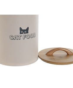 Contenitore per alimenti per animali domestici Home ESPRIT Beige Naturale 2,5 L