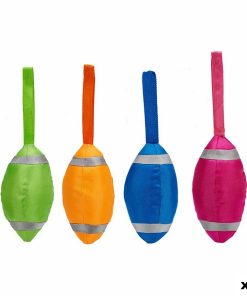 Giocattolo da mordere per cani Mascow Azzurro Verde Arancio Rosa 11 x 8,5 x 30 cm Rugby (12 Unità)