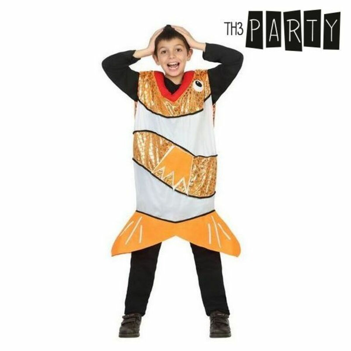 Costume per Bambini Pesce Arancio Taglia:7-9 Anni