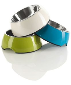 Ciotola per cani Hunter Melammina Acciaio inossidabile Nero 350 ml (18,5 x 18,5 x 9,5 cm)