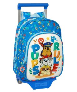 Trolley per la Scuola The Paw Patrol Pups rule Azzurro 26 x 34 x 11 cm