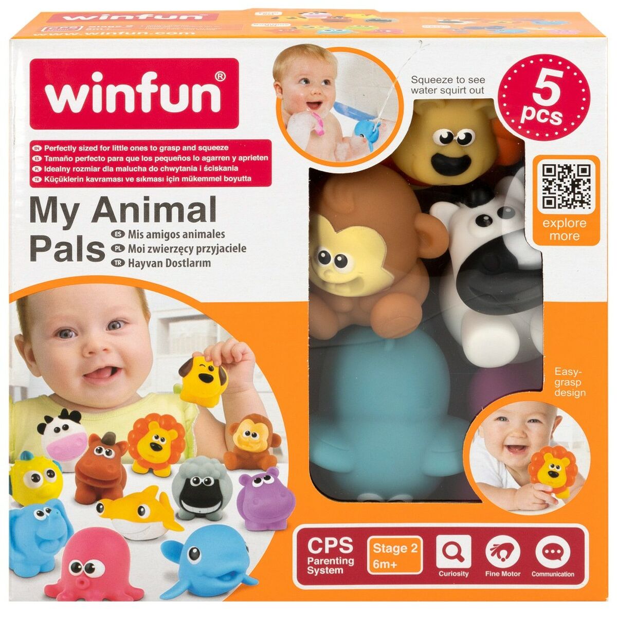 Set Animali della Fattoria Winfun 7 x 6,5 x 4 cm (12 Unità) - Image 3