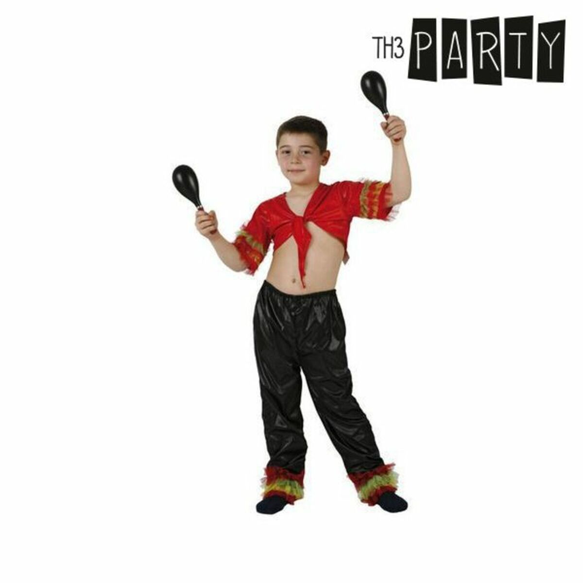 Costume per Bambini Th3 Party Multicolore Spagna (2 Pezzi) Taglia:10-12 Anni