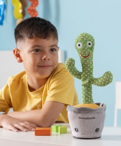Cactus Danzante e Parlante Ricaricabile con Musica e LED Multicolor Cacxi InnovaGoods