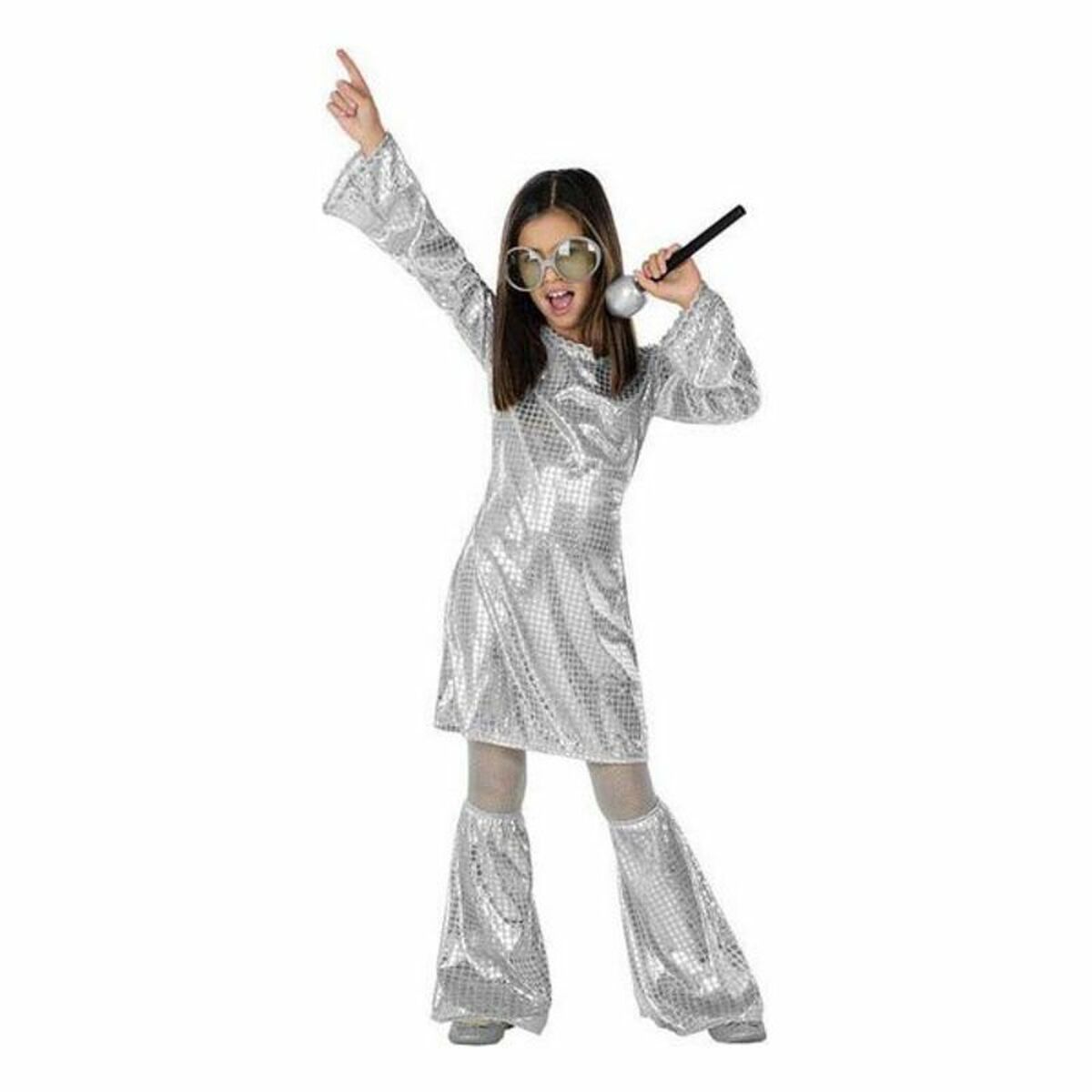 Costume per Bambini Argentato Taglia:3-4 Anni