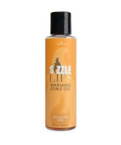 Gel Commestibile Effetto Caldo Sizzle Lips Butter Rum 125ml Sensuva 7327 125 ml
