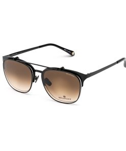 Montatura per Occhiali + Occhiali da Sole Belstaff HATCHER-NEGRO-W Ø 55 mm Clip On