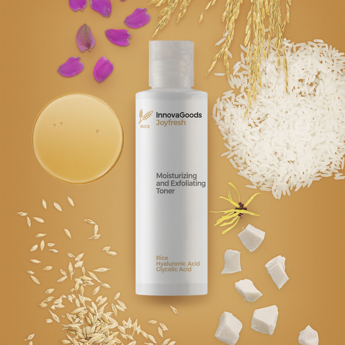 Tonico Viso Idratante ed Esfoliante Rice Joyfresh InnovaGoods 150 ml - Image 6