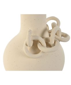 Vaso Home ESPRIT Bianco Ceramica Gres Moderno 22 x 20 x 30 cm