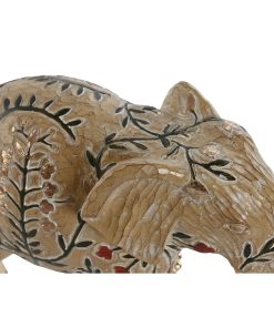 Statua Decorativa Home ESPRIT Multicolore Elefante 32,5 x 12,5 x 21 cm