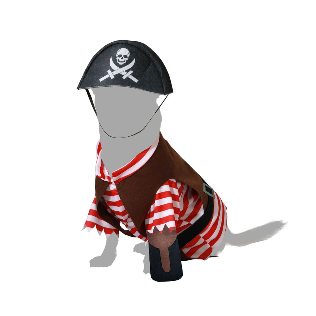 Costume per Cane Taglia M Pirata - Image 3