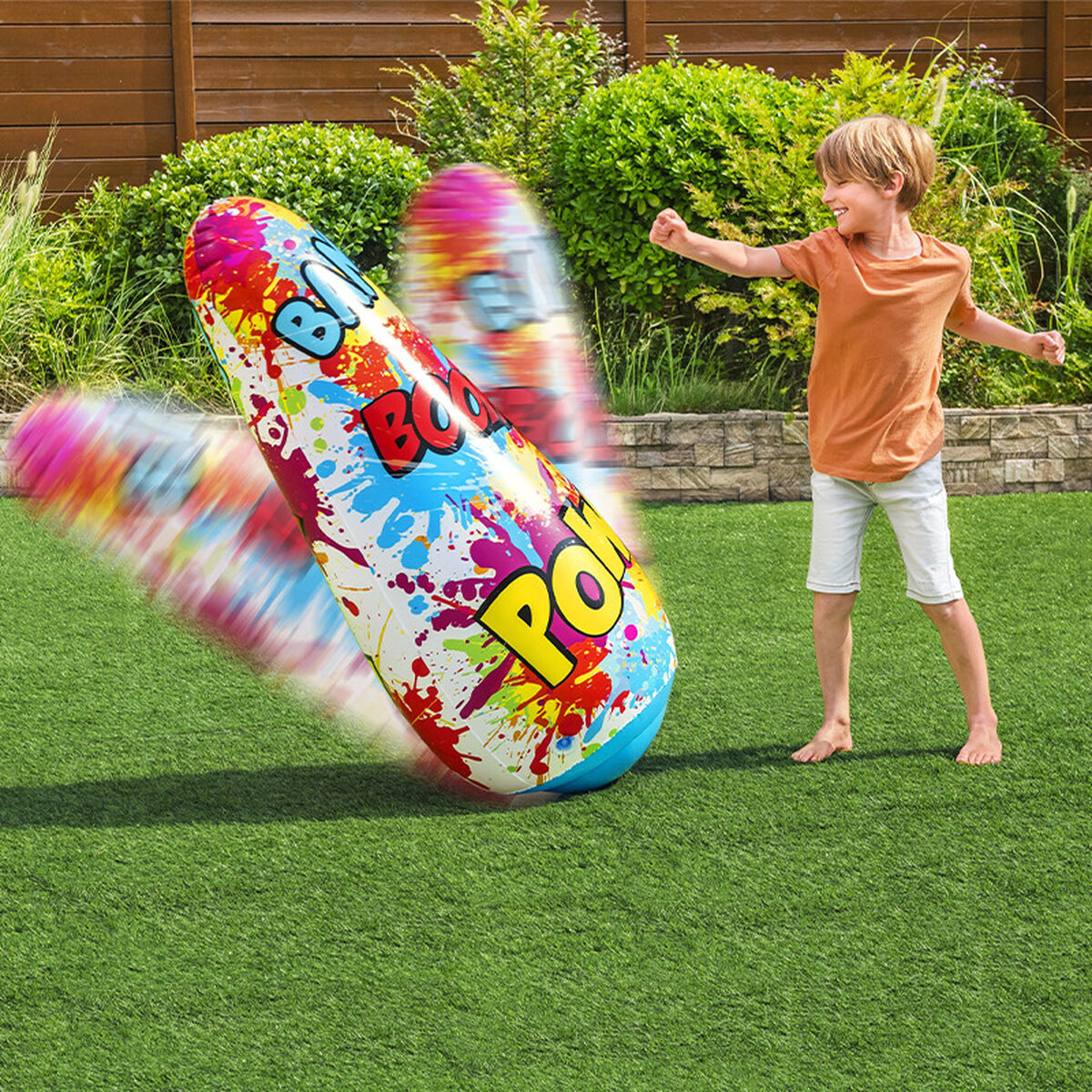 Bestway Pugile Gonfiabile Comic 119 cm +3 Anni Interno e Giardino 52630