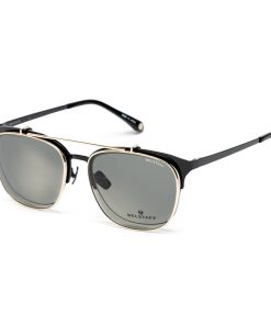Montatura per Occhiali + Occhiali da Sole Belstaff HATCHER-NEGRO-DORADO-W Ø 55 mm Clip On