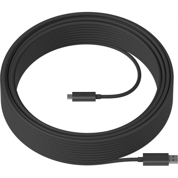 Cavo USB A con USB C Logitech 939-001799 Nero 10 m