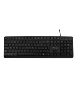 Tastiera V7 KU350ES Nero Qwerty in Spagnolo