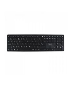 Tastiera Bluetooth V7 KW550 BT Nero Qwerty in Spagnolo