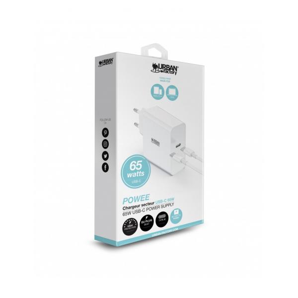 Caricatore portatile Urban Factory PSC65UF              (2 m) Bianco
