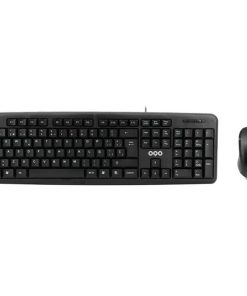 Tastiera e Mouse OQO TR001-U Nero Multicolore Qwerty in Spagnolo