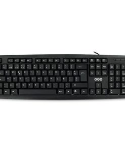 Tastiera OQO T001-U Nero Multicolore Qwerty in Spagnolo