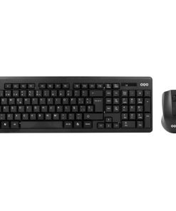 Tastiera e Mouse OQO TR002-W Nero Multicolore Qwerty in Spagnolo