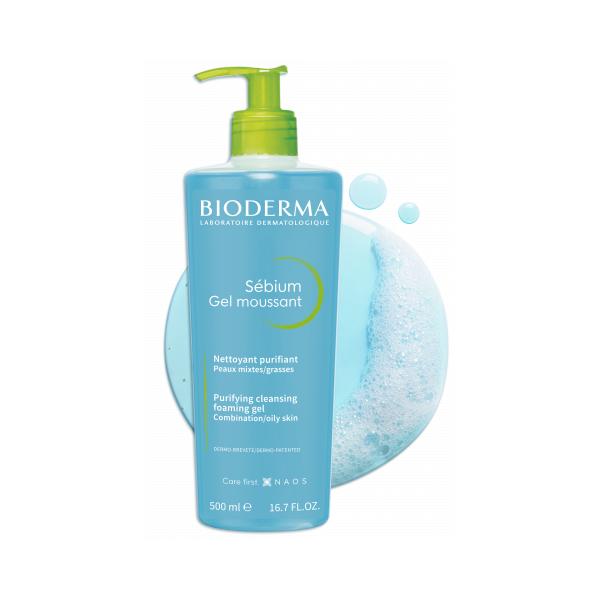 Gel Detergente Viso Bioderma Sebium Moussant