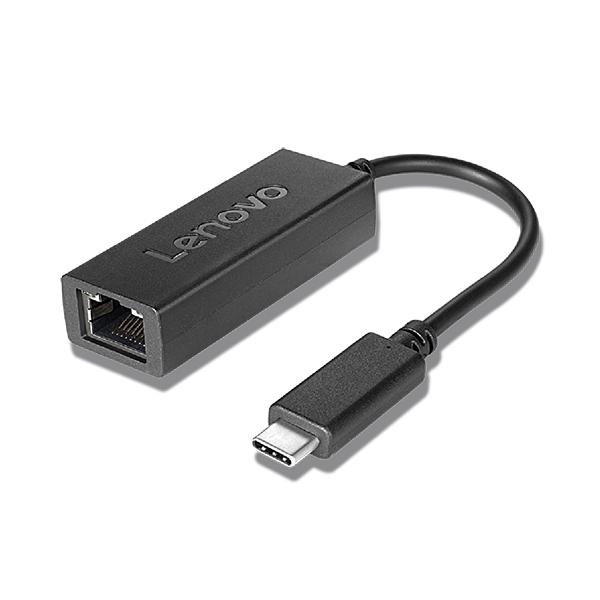 Adattatore USB C con Rete RJ45 Lenovo 4X90S91831 Nero