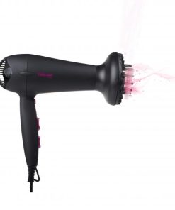 Asciugacapelli Pieghevole Tristar HD-2358 Agli ioni Nero 2000W