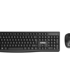 Tastiera e Mouse Nilox NXKMWE012 Nero Qwerty in Spagnolo