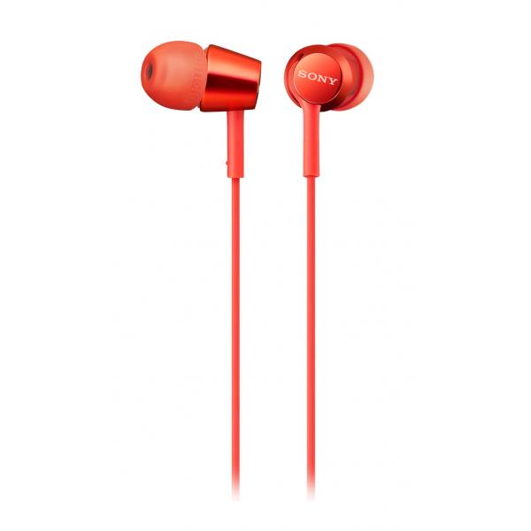 Auricolari con Microfono Sony MDR-EX155AP Rosso