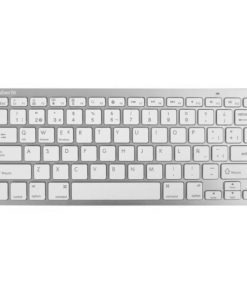 Tastiera Silver HT Teclado Inalámbrico Colors Edition - Blanco Qwerty in Spagnolo Argentato