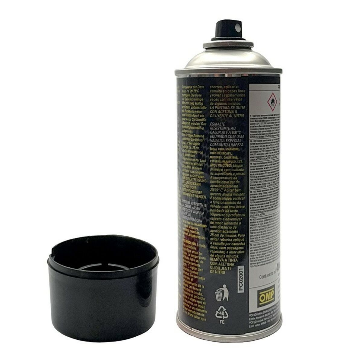 Vernice spray OMP OMPPC02001000071 Pinze dei Freni 400 ml Nero