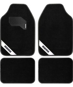 Tappetino per Auto MOMO MOMLCM012BW Bianco Nero Universale