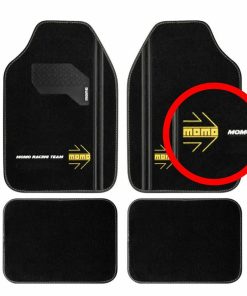 Tappetino per Auto MOMO MomlCM4A8BK Bianco/Nero Universale