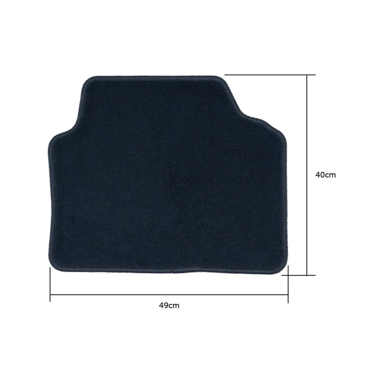 Tappetino per Auto OCC Motorsport OCCBW0026 Nero