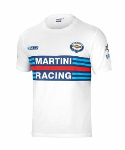 Maglia a Maniche Corte Sparco MARTINI RACING Taglia L Bianco