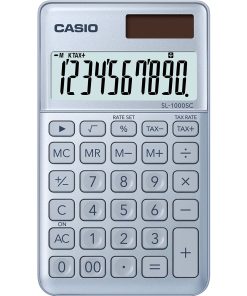 Calcolatrice Casio SL-1000SC Nero Metallo