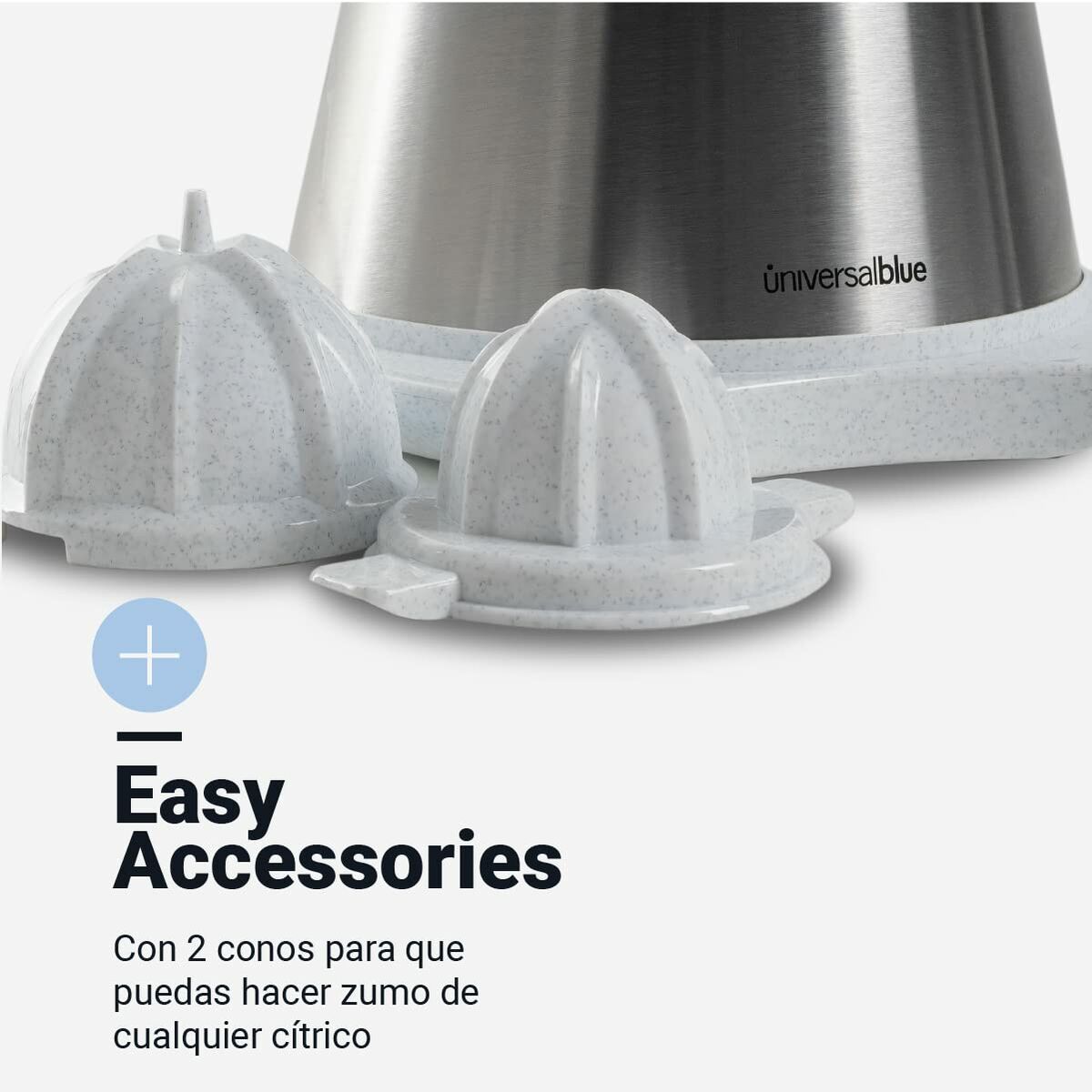 Spremiagrumi Elettrico Universal Blue JUICY Bianco Acciaio 300 W - Image 2